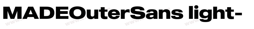 MADEOuterSans light字体转换